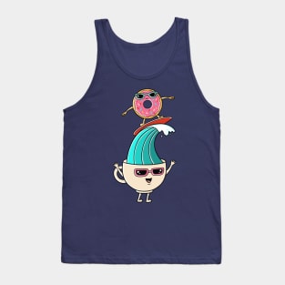 Coffee and donuts beach Tank Top